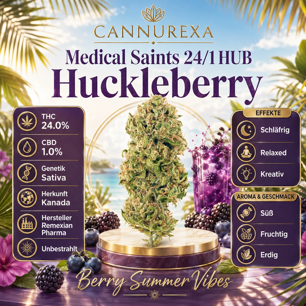 Medical Saints 24/1 HUB Huckleberry