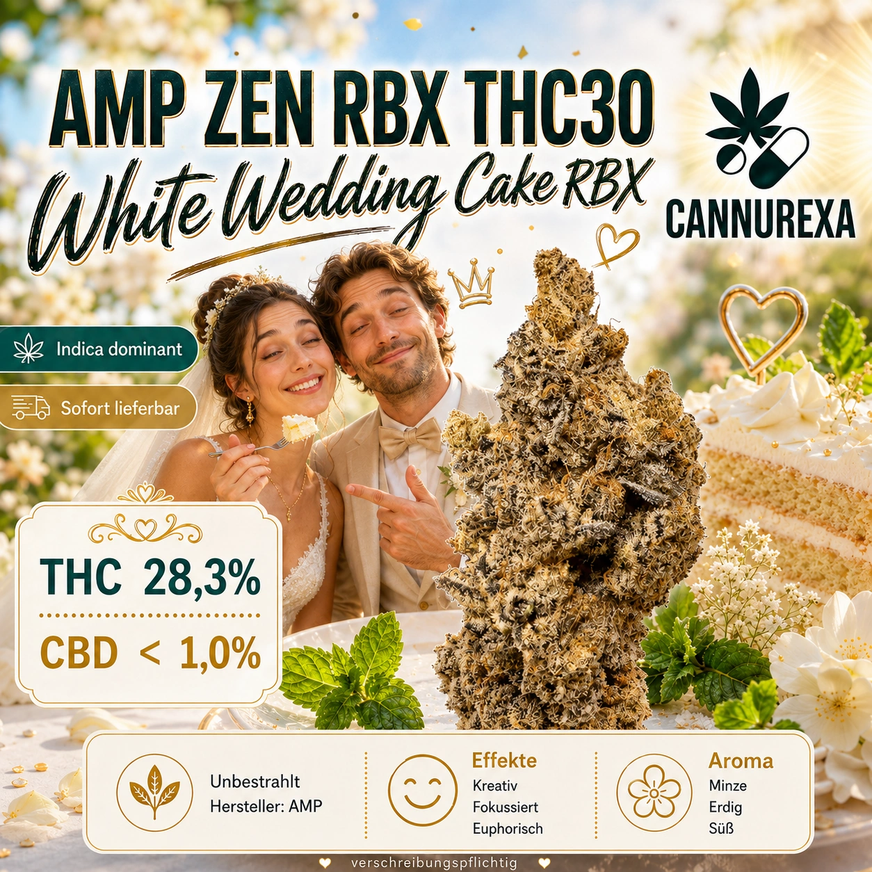 AMP ZEN RBX THC30 White Wedding Cake RBX